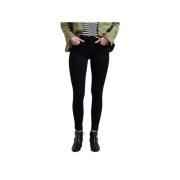 Super Skinny Zwarte Jeans Levi's , Black , Dames