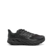 Zwarte Mesh Sneakers met Amandel Teen Hoka One One , Black , Heren