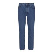 Monogram Straight Denim Lichtblauw Zwart Palm Angels , Blue , Heren