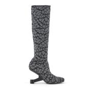 Eamz Sock Boot United Nude , Gray , Dames