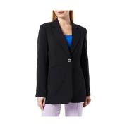 Blazer met Lange Mouwen Taifun , Black , Dames