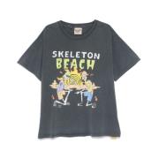 Skeleton Beach Logo Print T-shirt Gallery Dept. , Gray , Heren