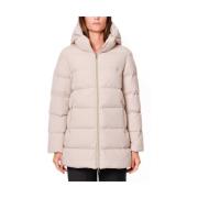 Gewatteerde winterjas met capuchon voor dames Emme DI Marella , Beige ...