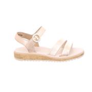 Leren Platte Sandalen Paul Green , Pink , Dames