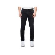 Klassieke Uni Jeans Replay , Black , Heren