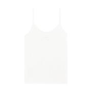 Witte Ribgebreide Tanktop Courrèges , White , Dames