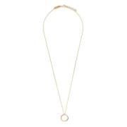 Gouden Cirkel Hanger Ketting Maison Margiela , Yellow , Dames