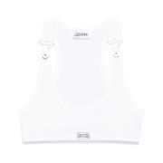 Witte Racerback Mouwloze Top Jean Paul Gaultier , White , Dames