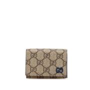 Pre-owned Canvas wallets Gucci Vintage , Beige , Dames