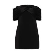 Zwarte Off-Shoulder Mouwloze Jurk Anine Bing , Black , Dames