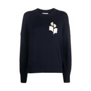 Midnight Blue Logo Crew Neck Sweater Isabel Marant Étoile , Blue , Dam...