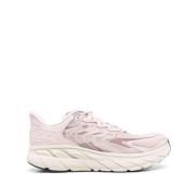 Roze leren panel sneakers Hoka One One , Pink , Heren