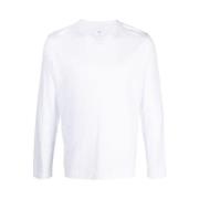 Biologisch Katoenen T-shirt met Lange Mouwen Fedeli , White , Heren