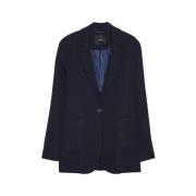 Gestructureerde Blazer someday. , Blue , Dames