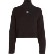 Stijlvolle Pullover Sweater Calvin Klein , Black , Dames