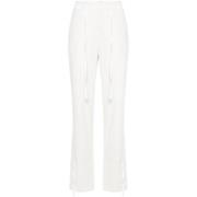 Wide Trousers Lemaire , White , Dames