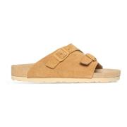 Exquise Suède Sandalen Birkenstock , Beige , Heren