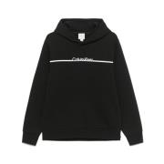 Zwarte Klassieke Hoodie Calvin Klein , Black , Heren