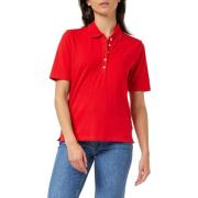 Klassieke Piqué Polo Shirt Tommy Hilfiger , Orange , Dames