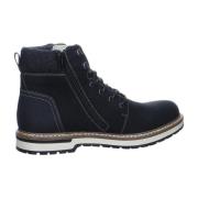 Warm Gevoerde Veterschoenen Rieker , Black , Heren