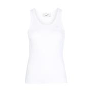 Witte Katoenen U-Hals Tanktop Coperni , White , Heren