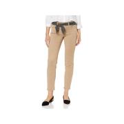 Slim Leg Crop Broek Marc O'Polo , Beige , Dames