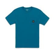 Stijlvol lichtblauw katoenen T-shirt met borstlogo RefrigiWear , Blue ...