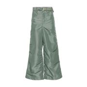 Groen Twill Weefsel Afneembare Taille Riem Sacai , Green , Heren