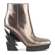 Glam Square Boot United Nude , Gray , Dames