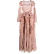 Blush Roze Zijden Maxi Jurk Antonino Valenti , Pink , Dames