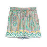 Groene elastische tailleband strandkleding Etro , Multicolor , Dames