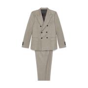 Pinstripe Blazer en Broek Set Reveres 1949 , Gray , Heren