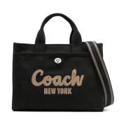 Geborduurde canvas cargotas Coach , Black , Dames