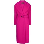 Fuchsia Roze Faux-Bont Ceintuurjas Tom Ford , Pink , Dames