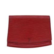 Pre-owned Silver clutches Louis Vuitton Vintage , Red , Dames