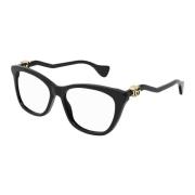 Zwarte Transparante Gg1012O Bril Gucci , Black , Dames