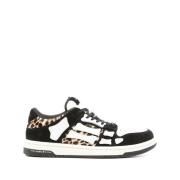 Leopard Print Sneakers met Suède Trim Amiri , Multicolor , Dames