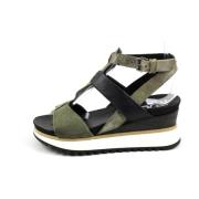 Groene Sandalen Mjus , Green , Dames