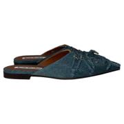 Pre-owned Denim flats Acne Studios Pre-owned , Blue , Dames