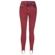 Stijlvolle Jeans Collectie Diesel , Red , Dames