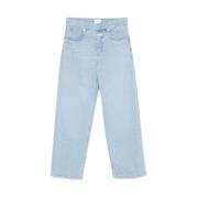 Hemelsblauwe Klassieke Vijf Zakken Jeans Closed , Blue , Dames