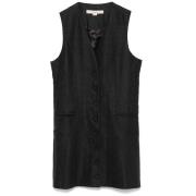 Geruite Wollen Blend V-Hals Vest Remain Birger Christensen , Gray , Da...