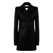 Halter Trenchcoat IN Nappa Nina Ricci , Black , Dames