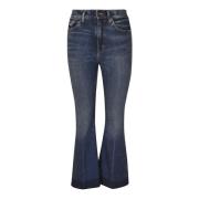 Cropped Flare Ralph Lauren , Blue , Dames