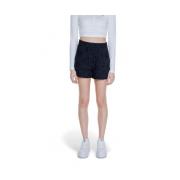 Zwarte Katoenen Shorts Lente/Zomer Collectie Only , Black , Dames