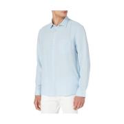 Casual Overhemd Lange Mouw Kent Kraag Marc O'Polo , Blue , Heren