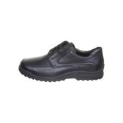 Casual Zwarte Schoenen Kai Waldläufer , Black , Heren