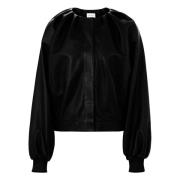 Korte Bomber IN Nappa Nina Ricci , Black , Dames