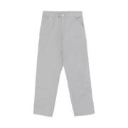 Cool Grey Verborgen Rits Broek Carhartt Wip , Gray , Heren