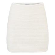 Mini ROK IN Denim EN Nina Ricci , White , Dames